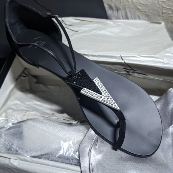 NIB Giuseppe Zanotti Rock 10 Sandals Size 40.5 - Picture 2 of 8